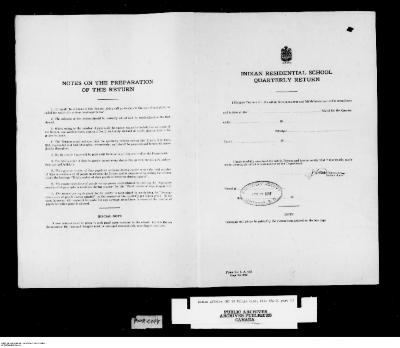 Quarterly Return, 31 December 1946