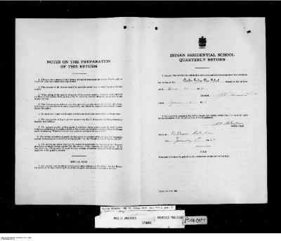 Quarterly Return, 31 December 1950