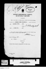 Quarterly Return - Partial, 30 September 1947