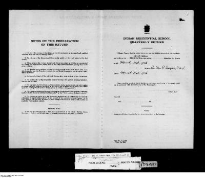 Quarterly Return, 31 March 1946