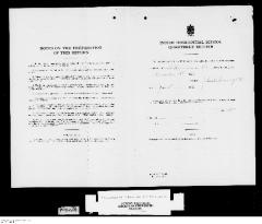 Quarterly Return, 31 December 1950