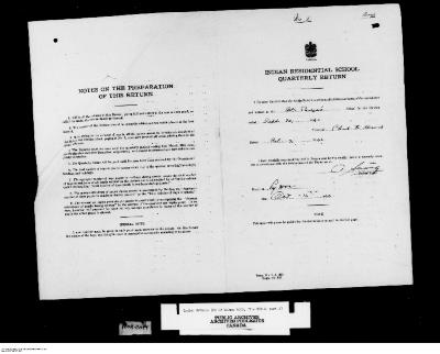 Quarterly Return, 30 September 1942