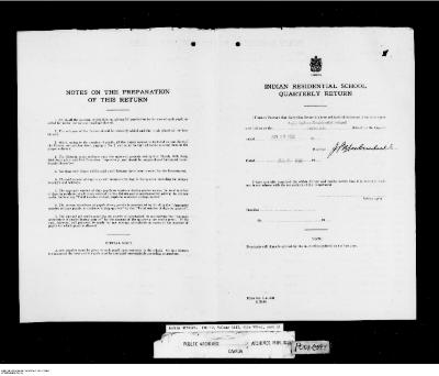 Quarterly Return, 30 June 1950