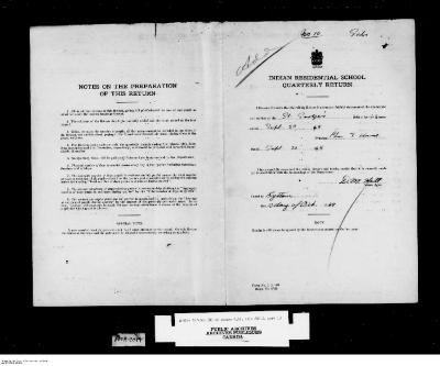 Quarterly Return, 30 September 1949