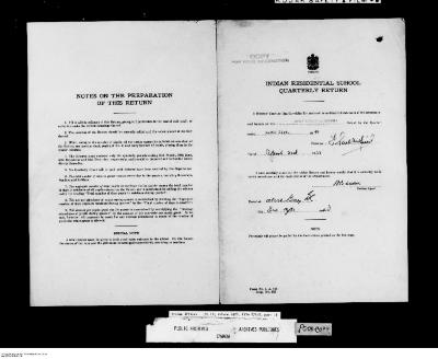 Quarterly Return, 31 March 1943