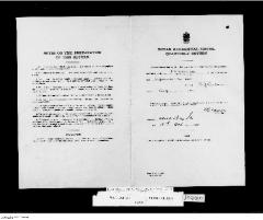 Quarterly Return, 30 September 1944