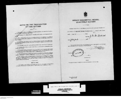 Quarterly Return, 30 June 1942