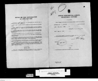 Quarterly Return, 31 December 1946