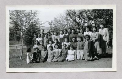 Port Simpson - Crosby Girls' Residential School, Students and Staff, 1943