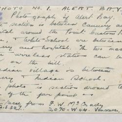 Photo no. 1, Alert Bay