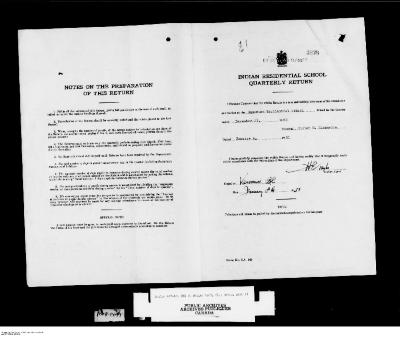 Quarterly Return, 31 December 1950