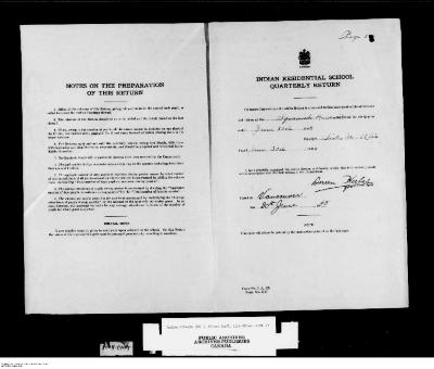 Quarterly Return, 30 June 1945