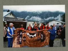 Plaque being unveiled