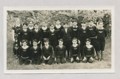 Miss Waller and Junior Boys Class