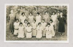 Miss McLeod and Miss Muir with Junior Girls Class