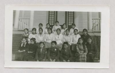 Children and teacher