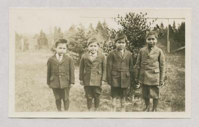 Group of Youngest Boys, Alberni Indian School