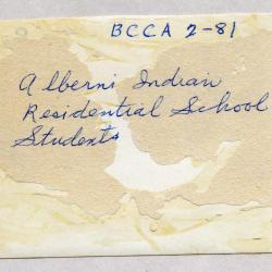 Alberni Indian Residential School Students