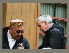 Moderator Gary Paterson and Nuxalk elder