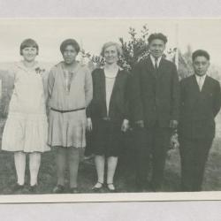 Mrs. Pitts and Officers of Mission Band