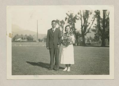 Unidentified boy and girl