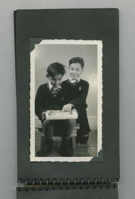 Two boys reading