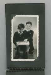 Two boys reading