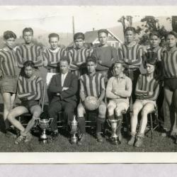 Boys' basketball team, Coqualeetza Institute, Sardis, B.C.