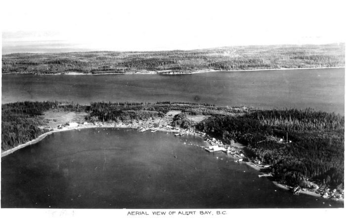 Aerial View of Alert Bay, BC
