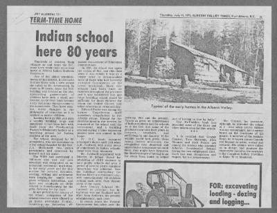 Indian School Here 80 Years, part 1