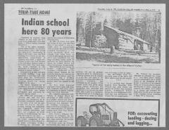 Indian School Here 80 Years, part 1