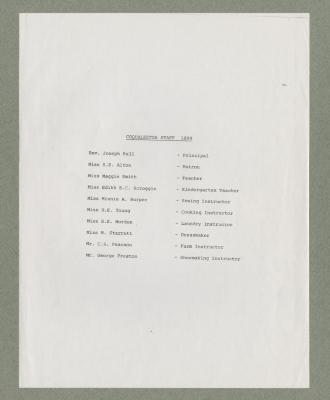 Coqualeetza Staff 1899