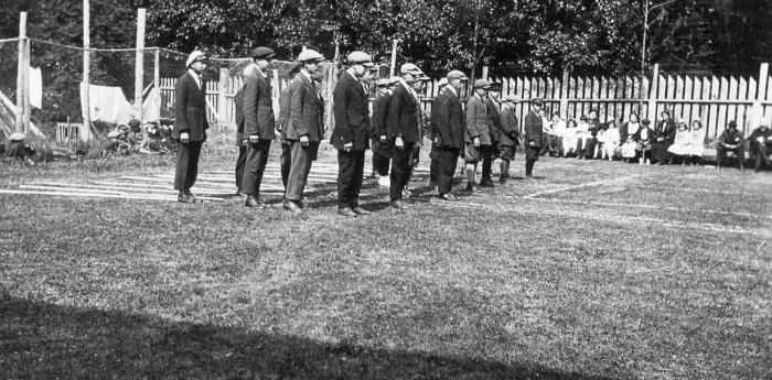 Prize Giving Day - Boy Scouts, St. Michael's Industrial School, Alert Bay, B.C.