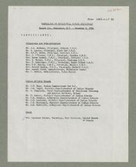 Conference Of Residential School Principals, page 1