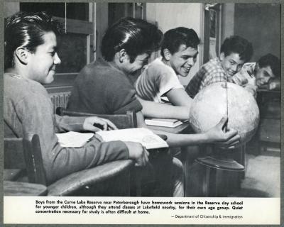 Boys from the Curve Lake Reserve