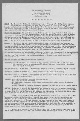 The Coqualeetza Fellowship and The Information Centre, page 1