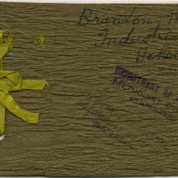 With heartiest Christmas greetings ... from the principal and staff of the Indian Industrial School, Brandon, Man.