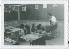 [Storytime at Norway House Indian Residential School]