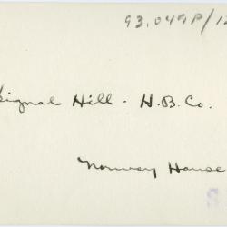 Signal Hill, Hudson's Bay Company Fort, Norway House, Man.