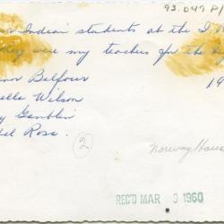 Four Indian students at I.R.S., Norway House : they were my teachers for the beginners