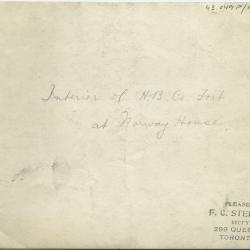 Interior of the Hudson's Bay Company Fort at Norway House