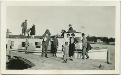 Fishing tug on which trip is made up Lake Winnipegosis
