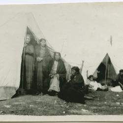 [Cree Indian women camping at Norway House at treaty time]