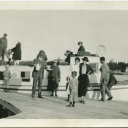 Fishing tug on which trip is made up Lake Winnipegosis