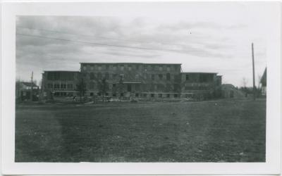 Norway House Indian Residential School : new building under construction