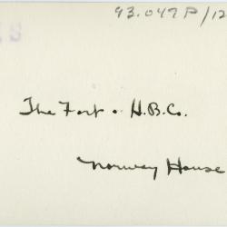 Hudson's Bay Company Fort, Norway House, Man.