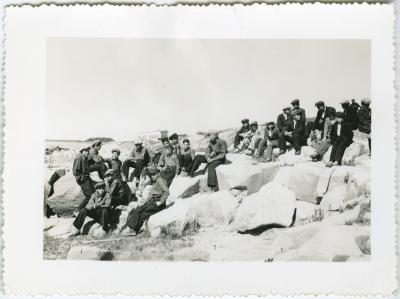 [Part of the assembly of Cree Indians attending the James Evans pageant at Norway House]