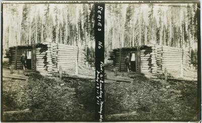 Winter Rapids hunting camp in summertime