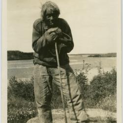 [John Meneno of Norway House, aged 95, the last Cree Indian to remember James Evans]