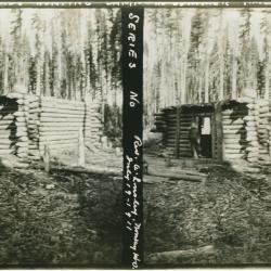 Winter Rapids hunting camp in summertime